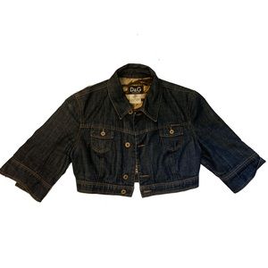 Dolce and Gabbana Cropped Denim Jacket